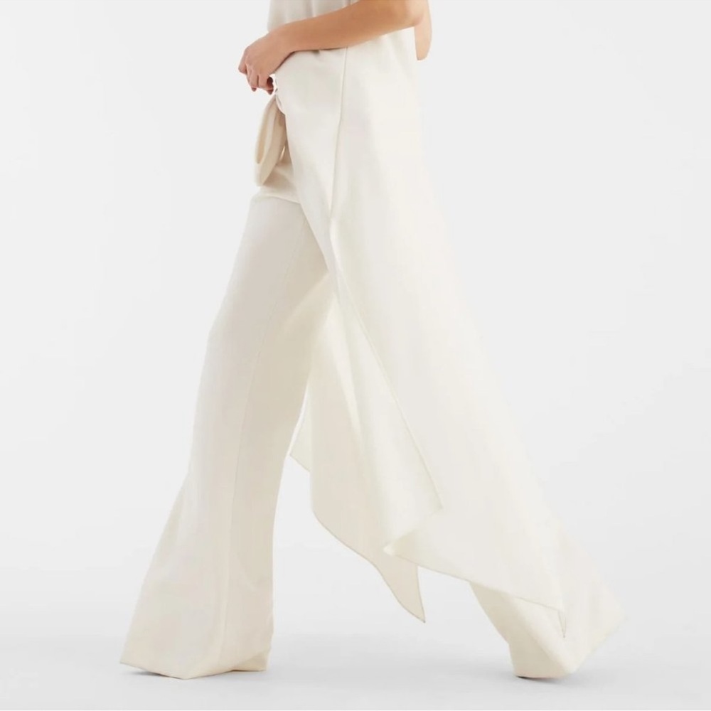 Sachin & Babi Ivory Whitley Flare Leg With Waist Large Bow Detail Pants -Reemoly - Picture 3 of 16